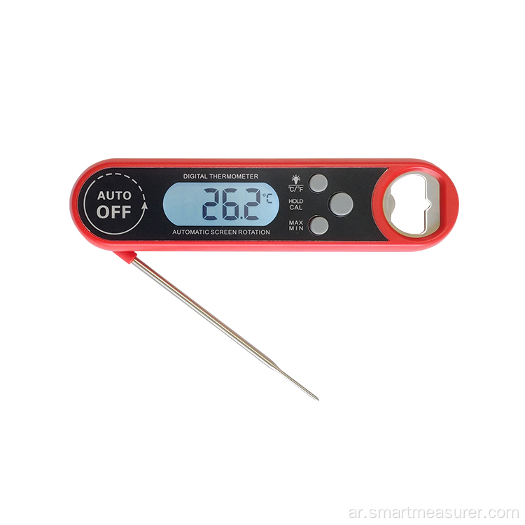 مقياس حرارة المطبخ ذو القراءة الفورية مع شاشة دوارة