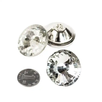 Wholesale Clear Crystal/Glass Button Head Nails for Sofa Upholstery
