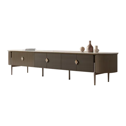 The Mid Century Fluted Media Console