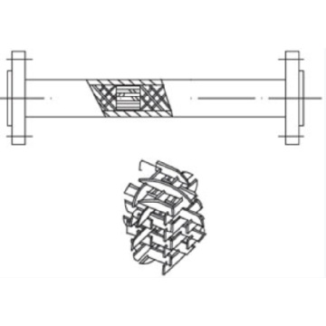 Carbon Stainless SX Static Mixer