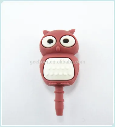 cute pvc dust plug custom cartoon anti dust plug for mobilephone