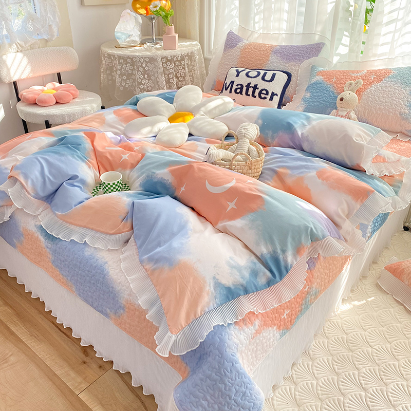 맞춤형 인쇄 Duvetcover Bedcover 세트 집과 호텔