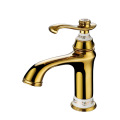 All-copper European simple countertop basin faucet