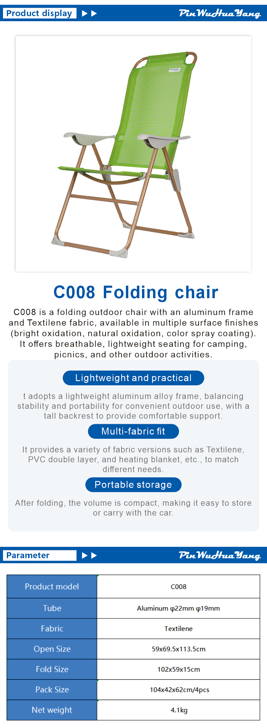 Ergonomic Camping Chair