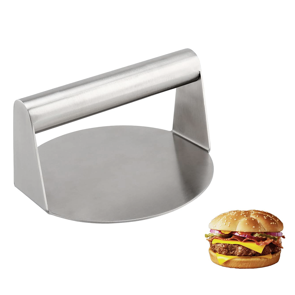 Press de acero inoxidable de parrilla BBQ 304 Hamburger Press