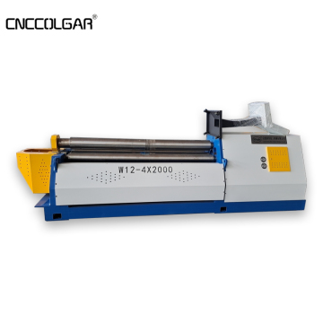 CNC स्वचालित स्टील प्लेट रोलिंग मशीन 4 रोलर झुकने मशीन