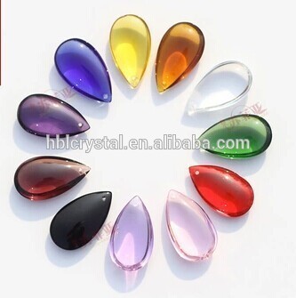 38mm Mixed Colors Glass Crystal Chandelier Tear Drop