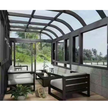 Aluminium Frame Glass House Triangle Roof Garden Room