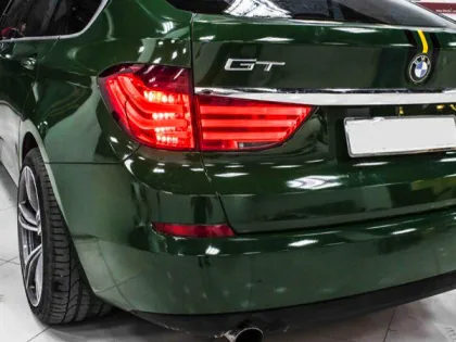gloss forest green car wrap vinyl