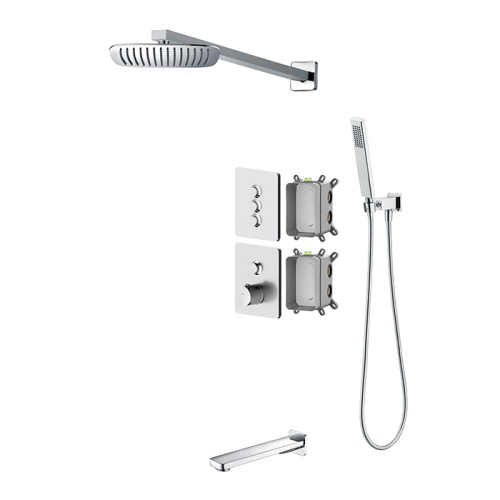 shower faucet system Rain All In One Black Matte Shower System Supplier