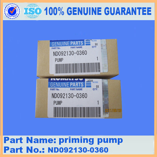 PC400-7 priming pump ND092130-0360 excavator spare parts