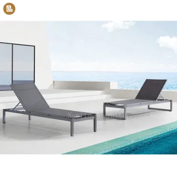 Aluminium Outdoor Adjustable Mesh Sun Bed Pool Side Lounge Chair