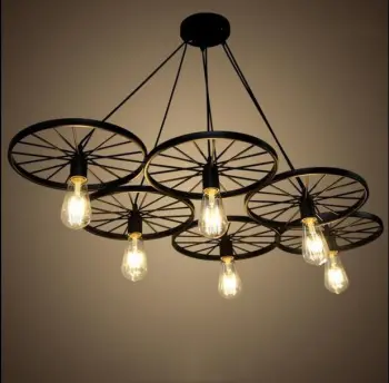 Creative Retro Art Coffee Shop Hot Pot Loft Lamp Bar Wedding Decoration Restaurant Chandeliers Hanging Pendant Lights