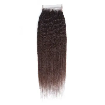 Closure With Top Wig Curly Hair , U Part  Light Brown Lace Hair Closure