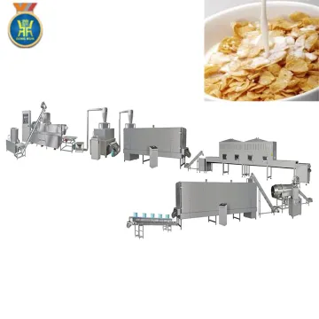 Automatic Cereal Breakfast Corn Flakes Snack Food Making Machine