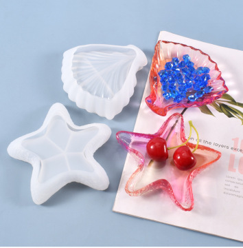 2023 New DIY Leaf Starfish Dish Fruit Accessories Storage Box Silicone Mold