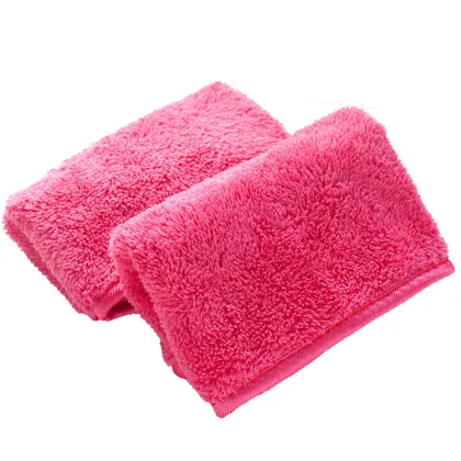 Pink Cheap Face Cloth Bulk Makeup Remover Towels