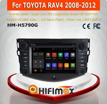 Hifimax Android 5.1 auto radio for toyota rav4 car radio cd player 2008-2012 with canbus dvd HD capacitive screen 1024*600