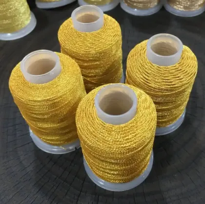 Cross stitch metallic thread