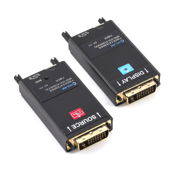 4K DVI to Fiber Optic Extender over 300 Meters OM3 - 4096x2160 @ 60Hz