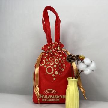 Bolsa de cordón de cinta ecológica