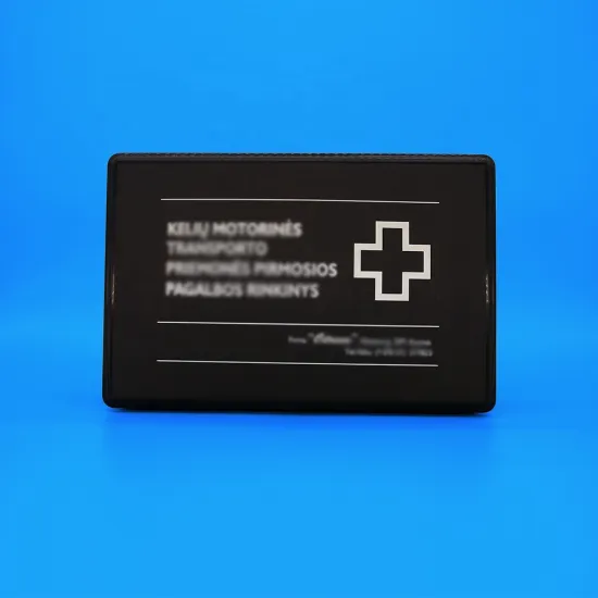 Wholesale high quality storage medical safety first aid kit black color emergency box