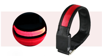 Adjustable Glow LED Nylon Arm Band Safety Flashing Light Sport Armband For Night Running