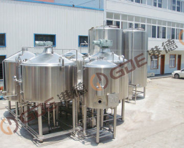 50 Hl Commercial Micro Beer Brewing Equipment With Steam Heating