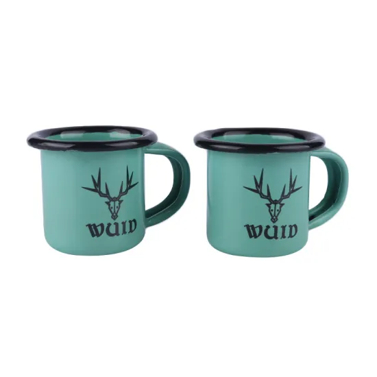 Mini Cup Classic Country Camper Coffee/Tea/Drinks/Milk Enamel Mug