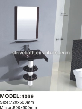 Standing Bathroom Glass Basin Sink