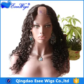 Alibaba Express Wholesale Super Quality 100% Human Hair Kinky Curly U Part Wig 8-24Inch In Stock