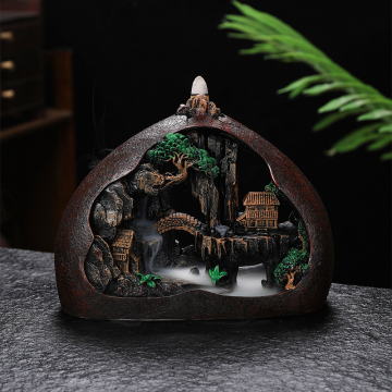 High Mountain Flowing Water Backflow Incense Burner - Wholesale Aromatherapy Ornament