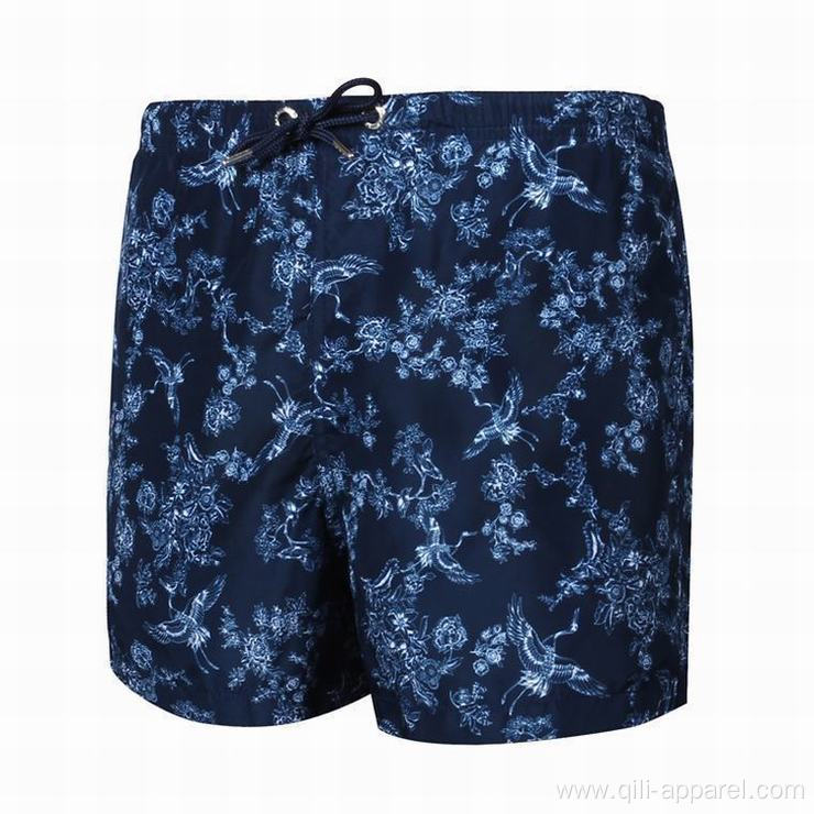 Polyester mens shorts swimwear blue men's sexy swimwear