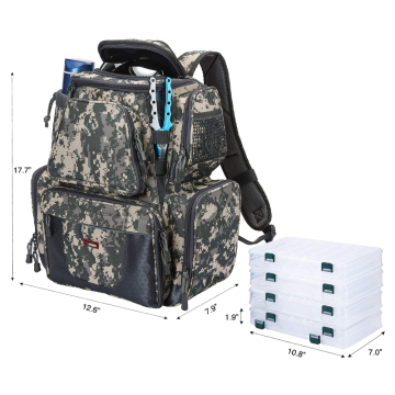 OEM Camouflage Waterproof Kayak Fishing Tackle Bag Backpack