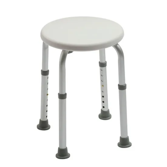 Adjustable Height Round Shower Stool