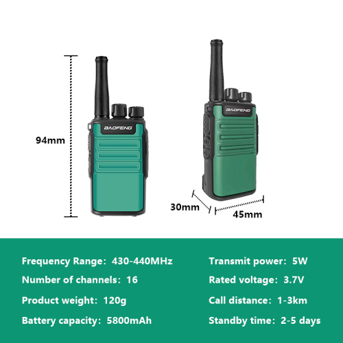 Nuevo Baofeng BF-V8 Small Toy Kids Walkie Talkie