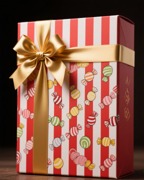 Caja de regalo de embalaje de año nuevo