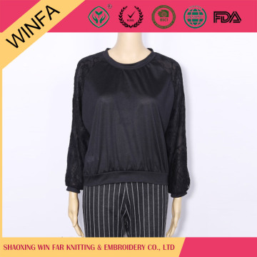 2016 New arrival Any Size Fashion Black women's coat