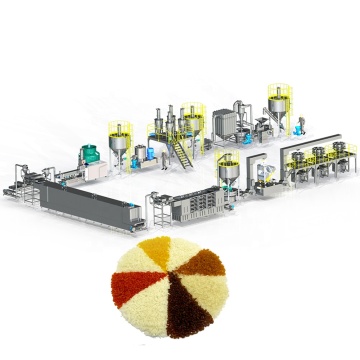 Macchina di produzione di riso artificiale istantanea: linea di produzione di fornitura di fabbrica Extrusder di riso artificiale.