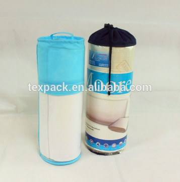 Clear Plastic Round Bag Cylinder Pillow Bag with Handle