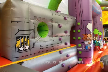 inflatable mattress games with a roof to protect children