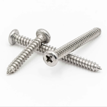 304 Stainless Steel Phillips Pan Head Sharp Point Self Tapping Screws