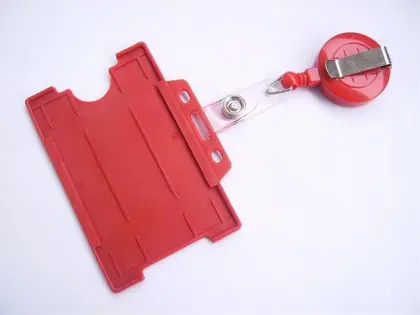 Id Badge Holder With Lanyard/Reel Badge