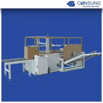 Automatic carton erector with bottom sealer machine