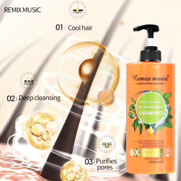 OEM 1000ML Organic Hydrating Anti-Dandruff Shampoo for Fine Curly Hair