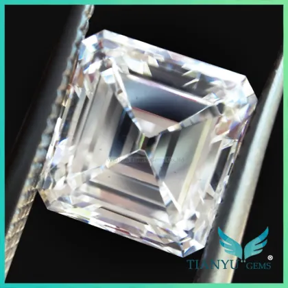 wholesale moissanite price per carat charles&keith 8x8mm asscher moissantie