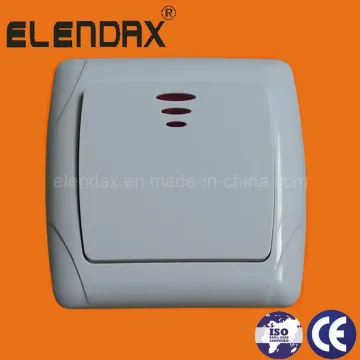 Interruptor de luz de alimentación de montaje empotrado estilo UE (F3101)