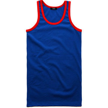Elastic Cotton Undershirts, Customized Size and Logo are Accepted, OEM Undershirts Factory