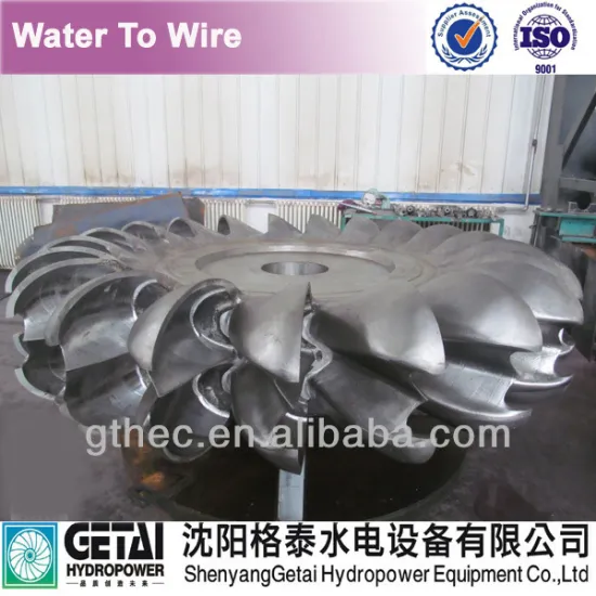 Hydro turbine runner in water turbine upgrade & turbine generator manufacturer made in china from shenyang getai run off river