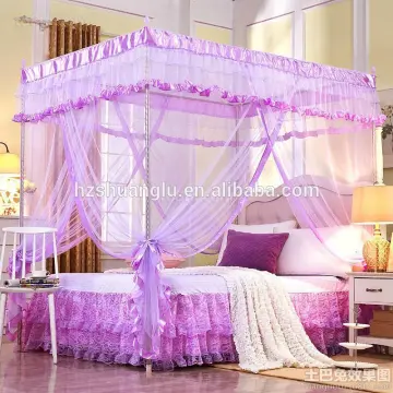 With elegant design polyester long lasting insecticide double bed mosquito net